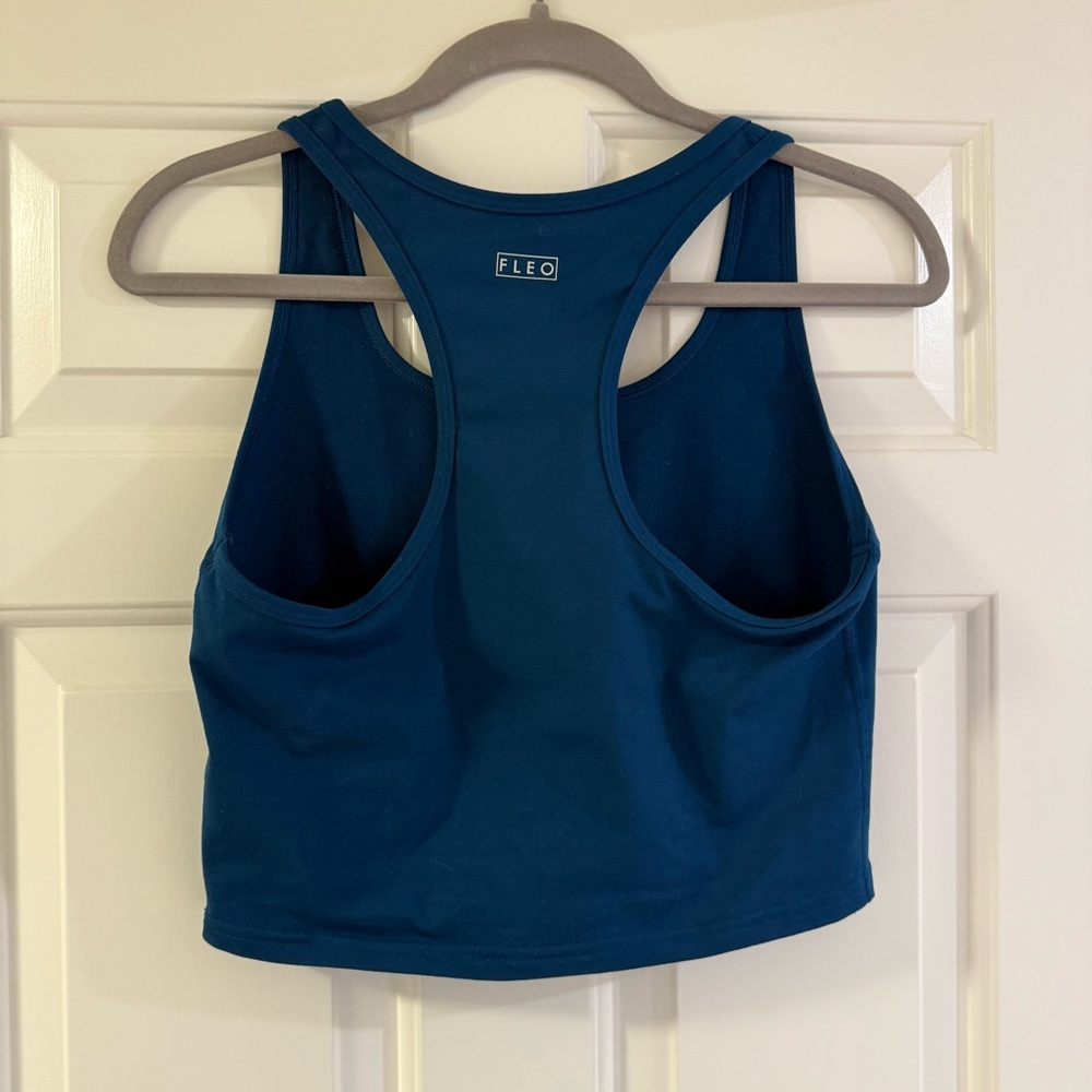 Fleo Racerback Crop Tank Poseidon - Medium